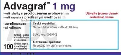 Advagraf 1 mg cps pld (blis.PVC/PVDC/Al) 100x1 ks
