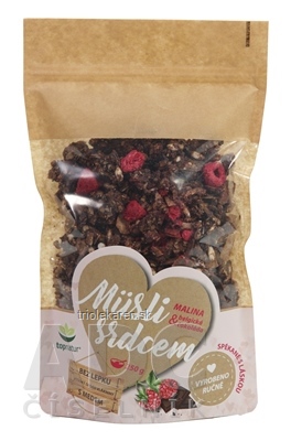 topnatur Müsli srdcom MALINA & Belgická čokoláda 1x250 g