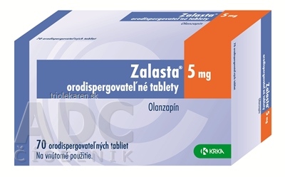 Zalasta 5 mg orodispergovateľné tablety tbl oro (blister OPA/Al/PVC/Al) 1x70 ks