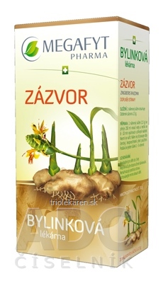 MEGAFYT Bylinková lekáreň ZÁZVOR bylinný čaj 20x1,5 g (30 g)