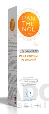 omega PANTHENOL 10% ĽADOVÝ EFEKT pena v spreji po opaľovaní 1x150 ml