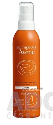 AVENE SPRAY SPF20 (PROTECTION MODÉRÉ) stredná ochrana citlivej kože 1x200 ml