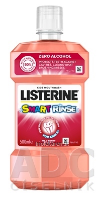 LISTERINE Smart Rinse Mild Berry ústna voda 500 ml