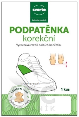 svorto PODPÄTENKA korekčná 017b výška 1 cm, veľkosť 43-46, 1x1 ks