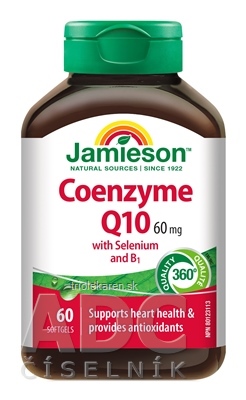 JAMIESON KOENZÝM Q10 SO SELÉNOM A B1 kapsuly 60 ks