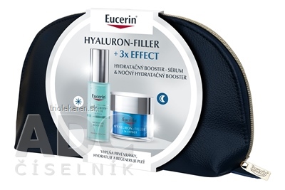 Eucerin Kazeta HYALURON-FILLER + 3xEFFECT hydratačné sérum 30 ml + booster 50 ml 1 set