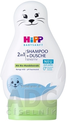 HiPP BABYSANFT Šampón na Telo a Vlasy 2v1 sensitiv, s výťažkom z Bio mandli (inov.2022) 1x