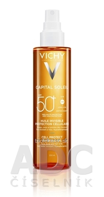 VICHY CAPITAL SOLEIL Neviditeľný olej SPF50+ opaľovací olej s ochranným faktorom 200 ml