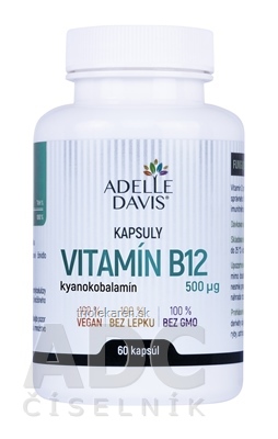 Adelle Davis VITAMÍN B12, kyanokobalamín 500 µg cps 1x60 ks