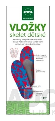 svorto VLOŽKY skelet detské 001 veľkosť 28, 1x1 pár