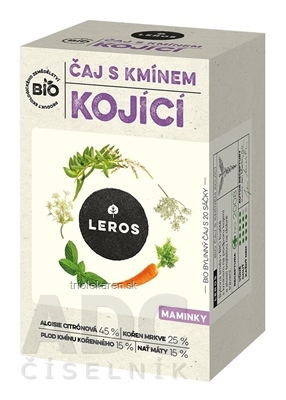 LEROS BIO ČAJ S RASCOU DOJČIACI bylinný čaj vrecúška 20 x 1,8 g