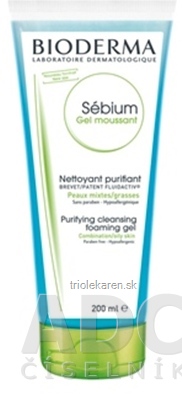 BIODERMA Sébium Gel moussant INOV. čistiaci penivý gél, tuba 1x200 ml