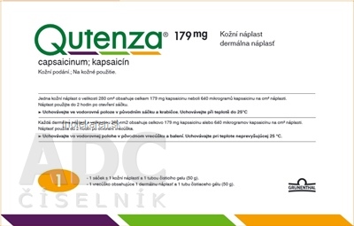 Qutenza 179 mg dermálna náplasť emp der (vre.Al) 1x1 ks