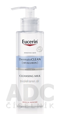Eucerin DermatoCLEAN HYALURON Čistiace MLIEKO citlivá pleť 1x200 ml