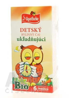 APOTHEKE BIO DETSKÝ BYLINNÝ ČAJ UKĽUDŇUJÚCI vrecúška 20 x 1,5 g