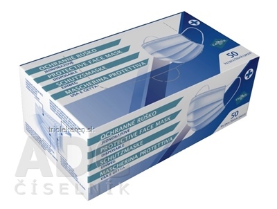 CELLTEX Ochranné rúško jednorázové, 3-vrstvové 50 ks