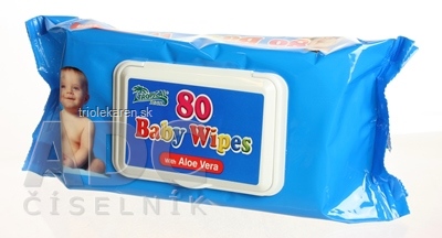 HYGIENICKÉ UTIERKY BABY WIPES S ALOE vlhčené obrúsky 80 ks