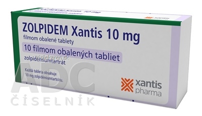 Zolpidem FMK 10 mg (Xantis) tbl flm 10 mg (blis.PVC/PVDC/Al) 1x10 ks
