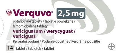 Verquvo 2,5 mg tbl flm (blis.PVC/PVDC/Al) 1x14 ks