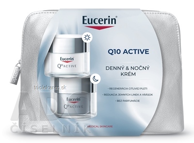 Eucerin Kazeta Q10 ACTIVE denný krém 50 ml + nočný krém 50 ml 1 set