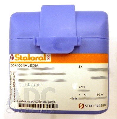 Staloral 300 - Ambrózia (604) začiatočná liečba, sol slg (1x10 IR/ml+2x300 IR/ml) 3x10 ml