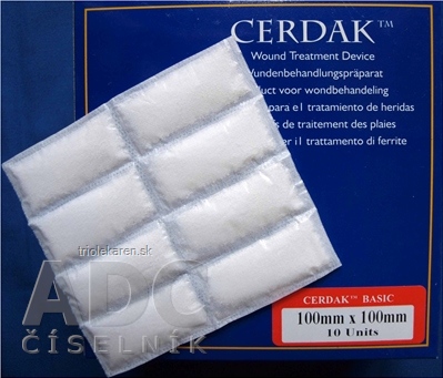 CERDAK BASIC vankúšik s biokeramickým preparátom, 100x100 mm, 1x10 ks