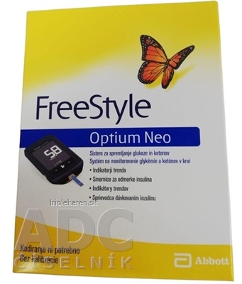 FreeStyle Optium Neo glukomer súprava na monitorovanie glykémie a ketónov v krvi 1x1 set
