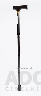 FAZZINI PALICA skladacia odľahčená čierna, nastaviteľná (82-92 cm) 1x1 ks