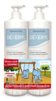 DEXERYL ZVLÁČŇUJÚCI KRÉM (DUO) (výhodné balenie) (Creme emoliente) 2x500 g