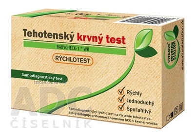 VITAMIN STATION Tehotenský test BABYCHECK-1 WB rýchlotest, samodiagnostický test z krvi, 1